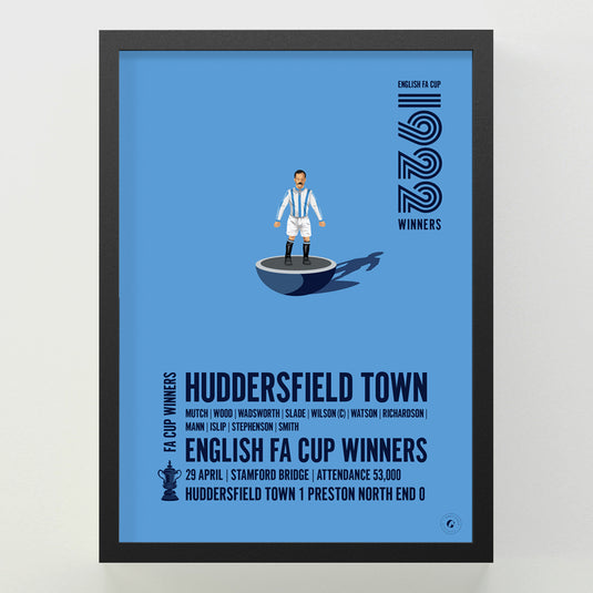 Huddersfield Town 1922 FA Cup Winners Poster