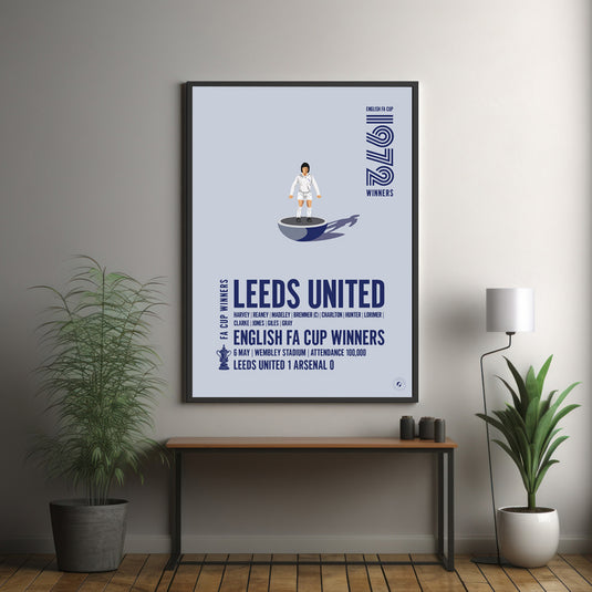 Leeds United 1972 FA Cup Winners Poster