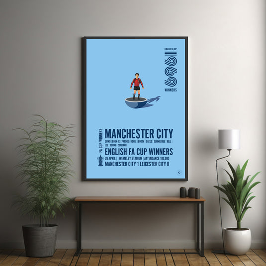 Manchester City 1969 FA Cup Winners Poster