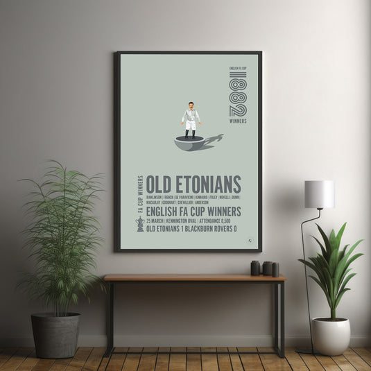 Old Etonians 1882 FA Cup Winners Poster