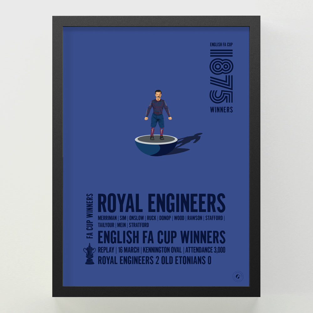 Royal Engineers 1875 FA Cup Winners Poster