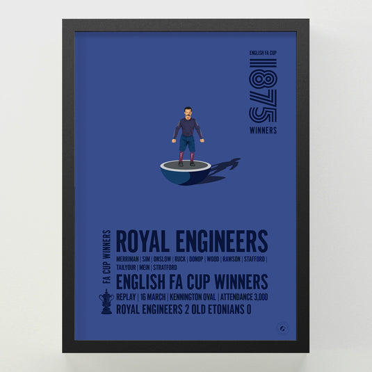 Royal Engineers 1875 FA Cup Winners Poster