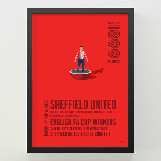 Sheffield United 1899 FA Cup Winners Poster