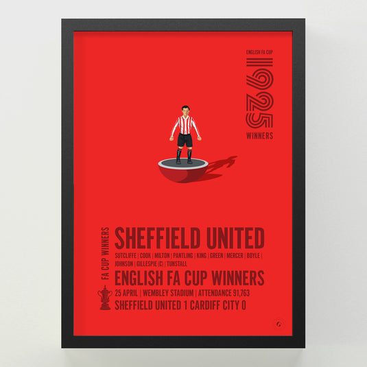 Sheffield United 1925 FA Cup Winners Poster