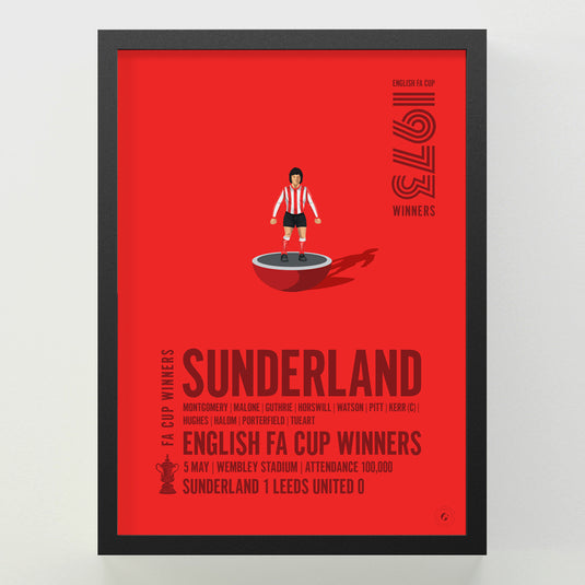 Sunderland 1973 FA Cup Winners Poster
