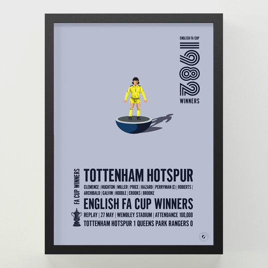 Tottenham Hotspur 1982 FA Cup Winners Poster
