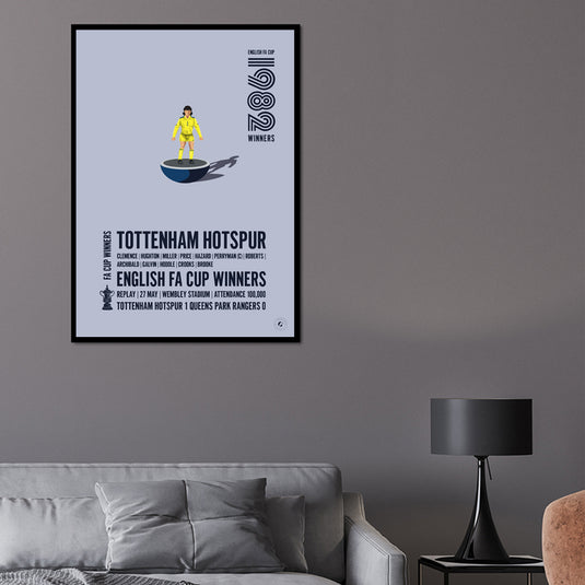 Tottenham Hotspur 1982 FA Cup Winners Poster