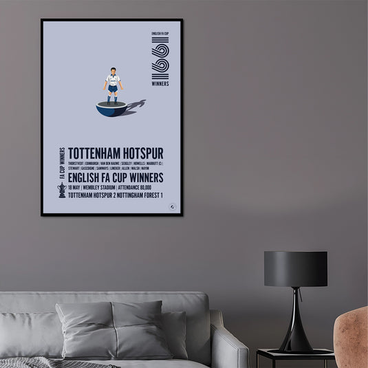 Tottenham Hotspur 1991 FA Cup Winners Poster