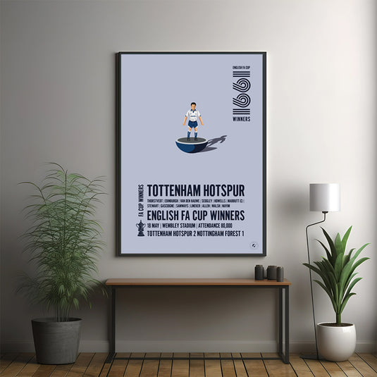 Tottenham Hotspur 1991 FA Cup Winners Poster