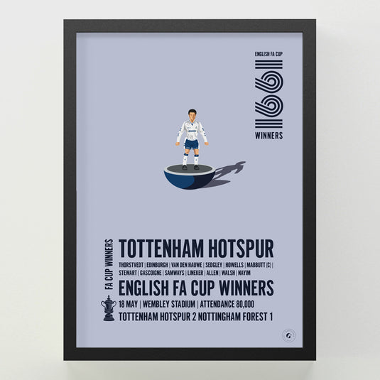 Tottenham Hotspur 1991 FA Cup Winners Poster