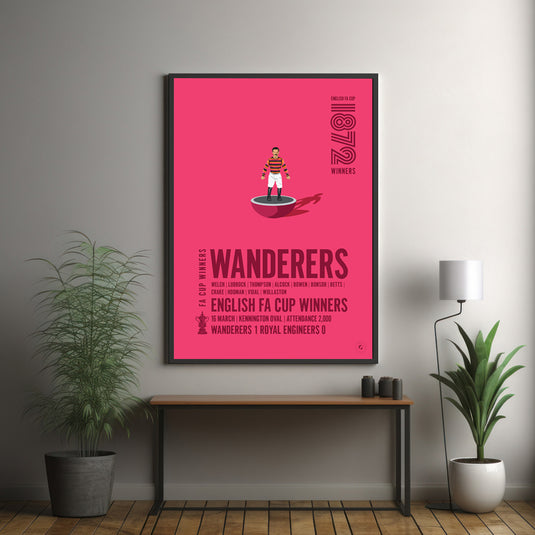 Wanderers 1872 FA Cup Winners Poster