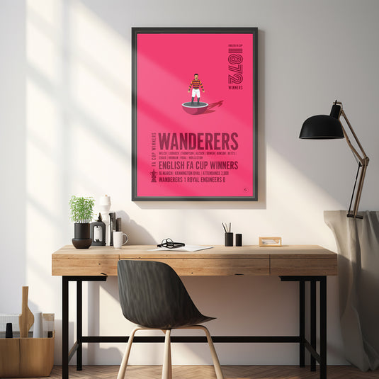 Wanderers 1872 FA Cup Winners Poster