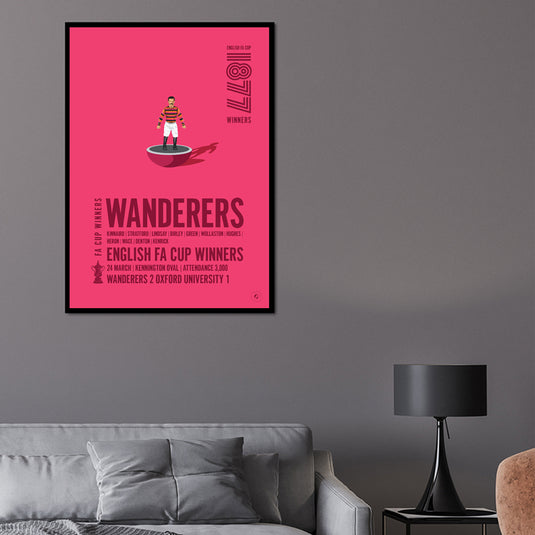 Wanderers 1877 FA Cup Winners Poster