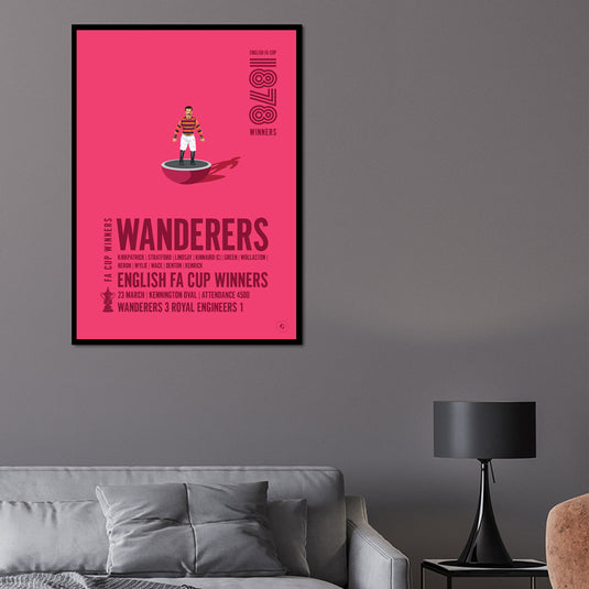 Wanderers 1878 FA Cup Winners Poster