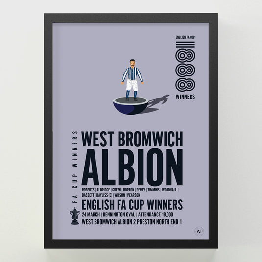 West Bromwich Albion 1888 FA Cup Winners Poster