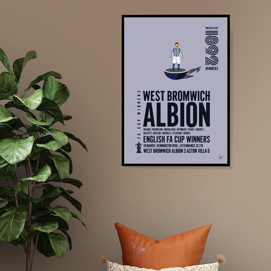 West Bromwich Albion 1892 FA Cup Winners Poster