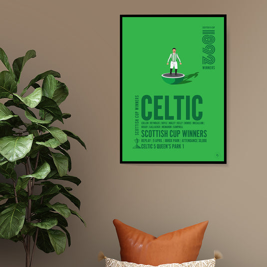 Celtic 1892 Scottish Cup Winners Poster