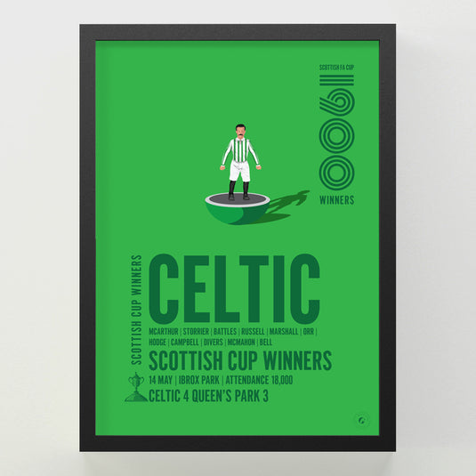 Celtic 1900 Scottish Cup Winners Poster