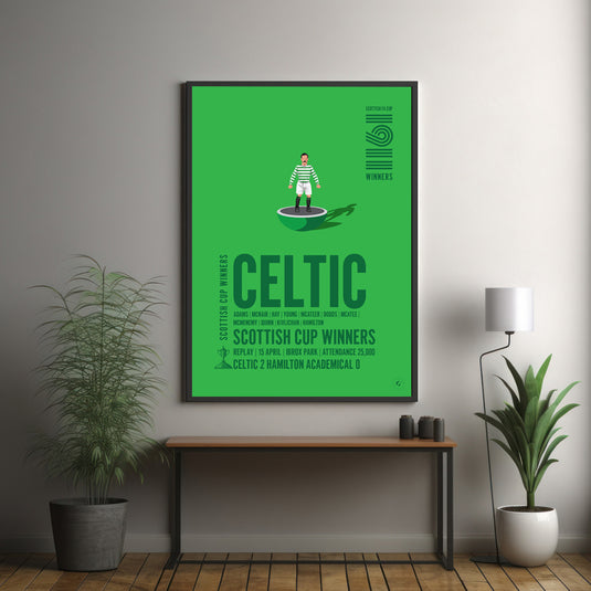 Ganadores de la Copa de Escocia Celtic 1911 Póster