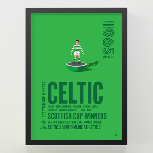 Celtic 1965 Scottish Cup Winners Poster