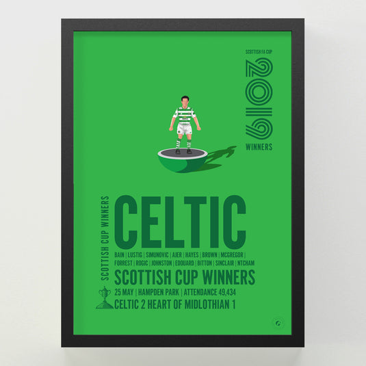 Celtic 2019 Scottish Cup Winners Poster