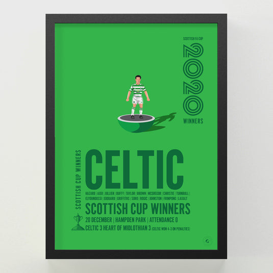 Celtic 2020 Scottish Cup Winners Poster