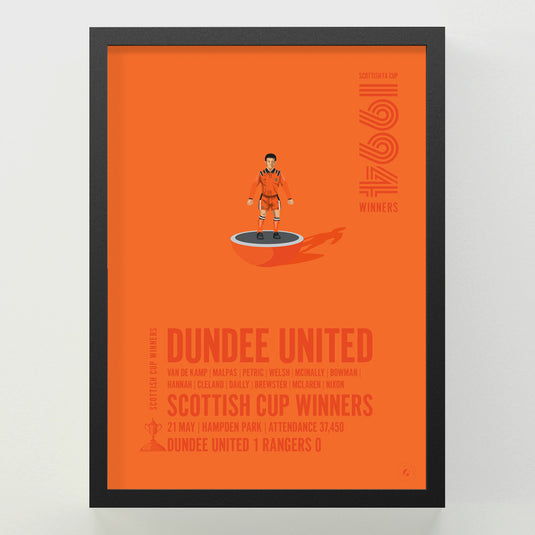 Dundee United 1994 Scottish Cup Winners Poster