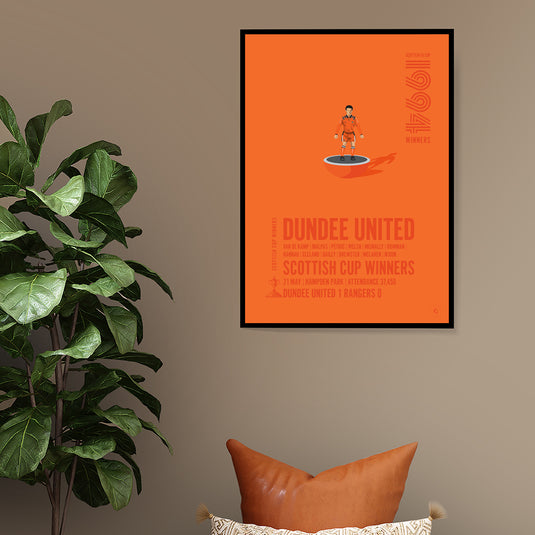 Dundee United 1994 Vainqueurs de la Coupe d'Écosse Poster