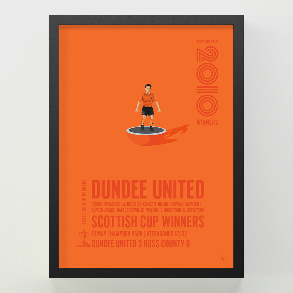 Dundee United 2010 Scottish Cup Winners Poster