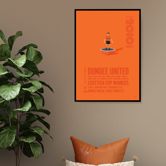 Dundee United Scottish Cup Winners 2010 Print