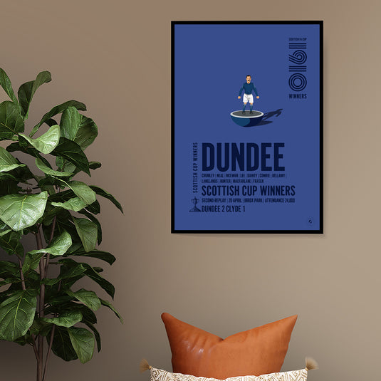 Dundee 1910 Scottish Cup Winners Poster