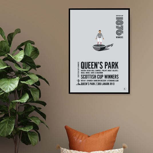 Queen's Park 1876 Scottish Cup Winners Poster