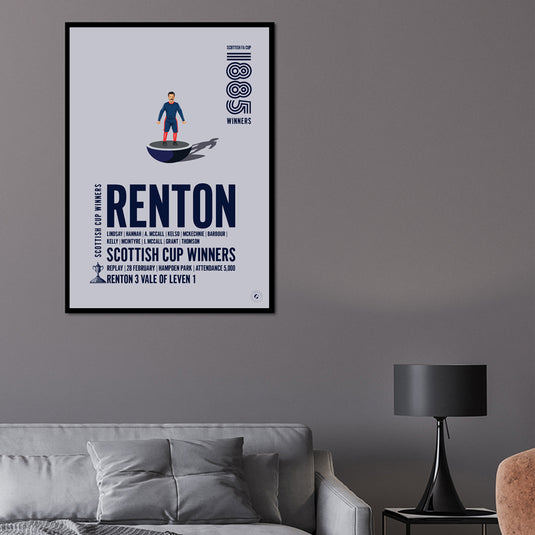 Renton 1885 Scottish Cup Winners Poster