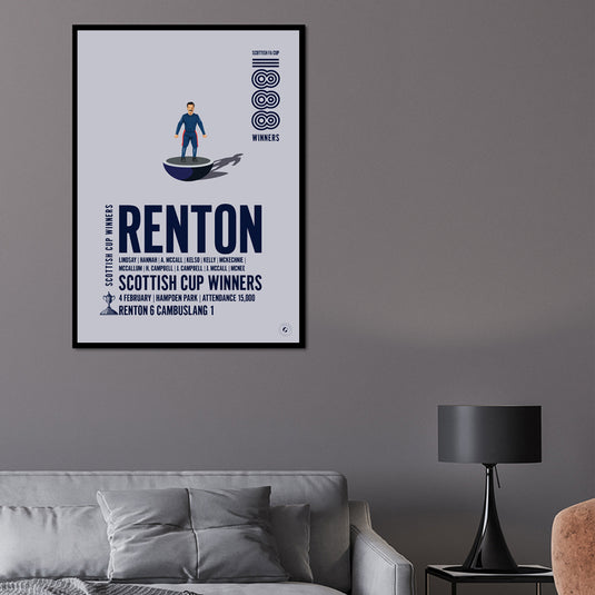 Renton 1888 Scottish Cup Winners Poster