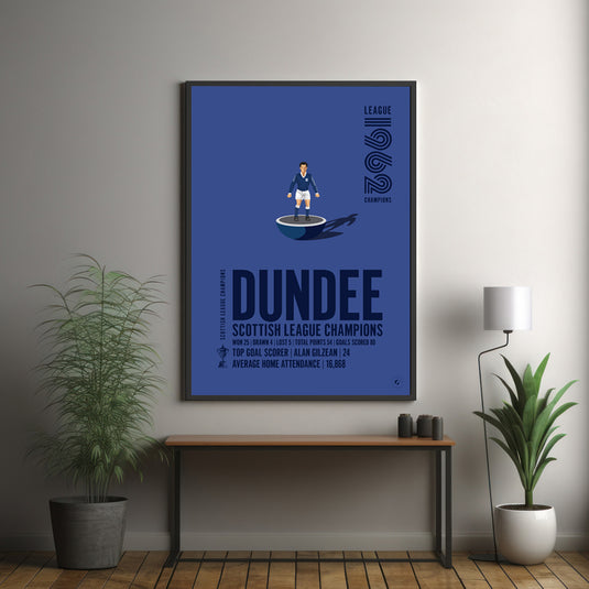 Campeones de la liga escocesa de Dundee 1962 Póster