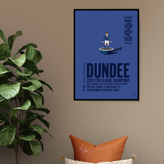 Dundee 1962 Scottish League Champions Poster