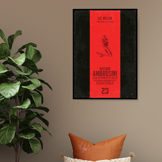 Affiche Massimo Ambrosini (bande verticale)