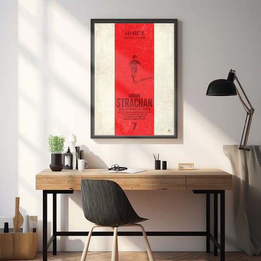 Gordon Strachan Aberdeen Heritage Stripes Print