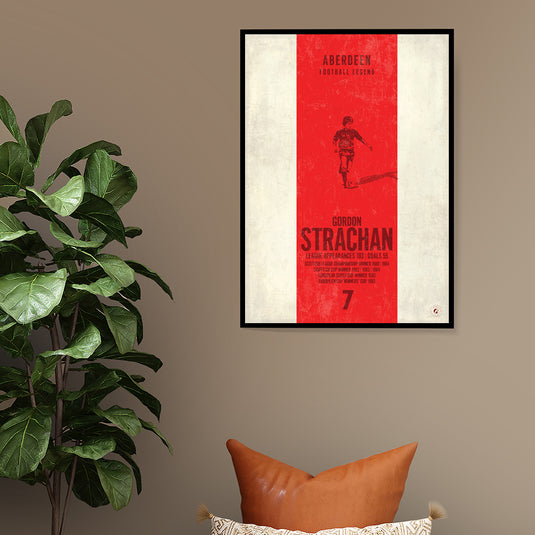 Gordon Strachan Aberdeen Heritage Stripes Print