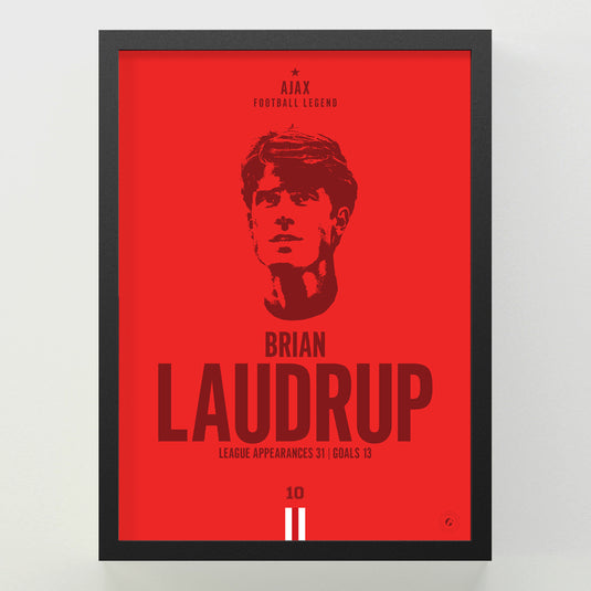 Brian Laudrup Head Poster - Ajax