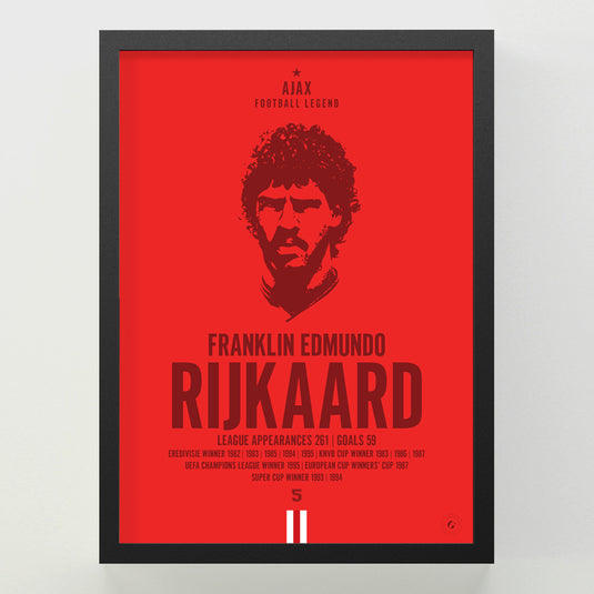 Frank Rijkaard Head Poster - Ajax