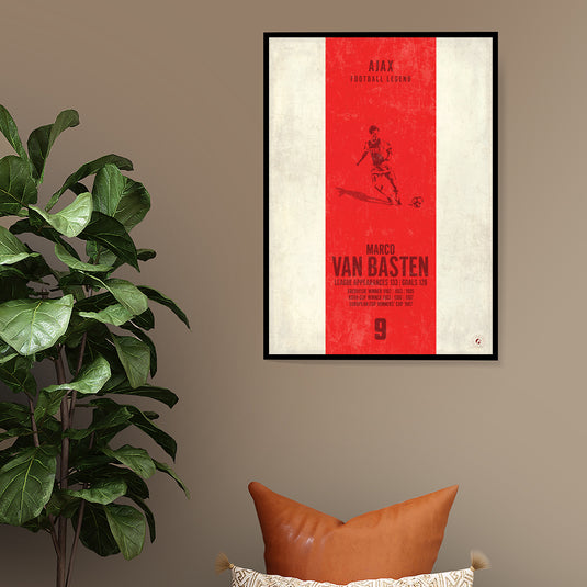 Marco Van Basten Poster (Vertical Band) - Ajax