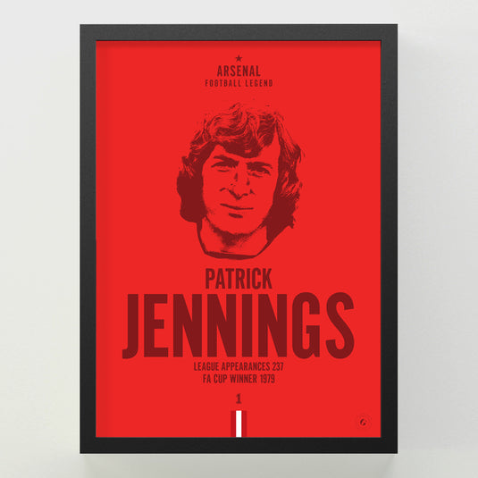 Pat Jennings Head Poster - Arsenal