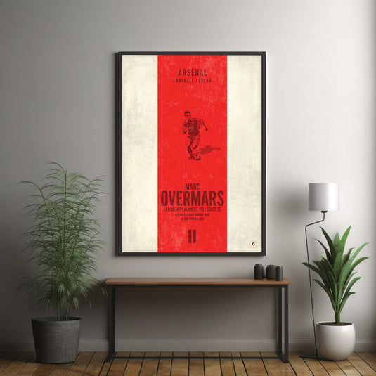 Marc Overmars Poster (Vertical Band) - Arsenal