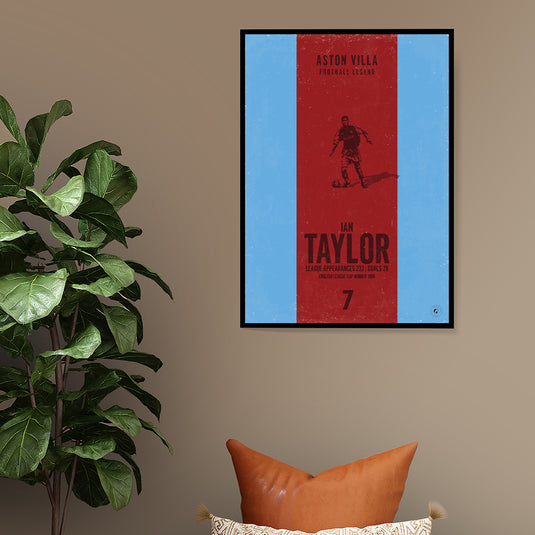 Ian Taylor Aston Villa Heritage Stripes Print