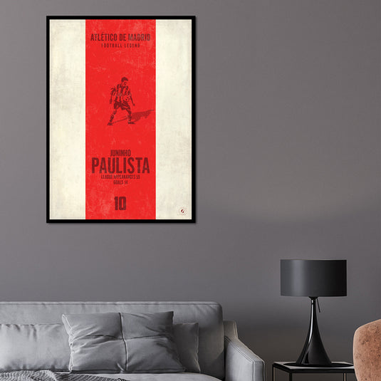 Juninho Paulista Atletico Madrid Heritage Stripes Print