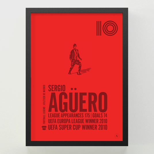 Sergio Aguero Poster - Atletico Madrid