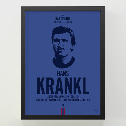 Hans Krankl Head Poster - Barcelona