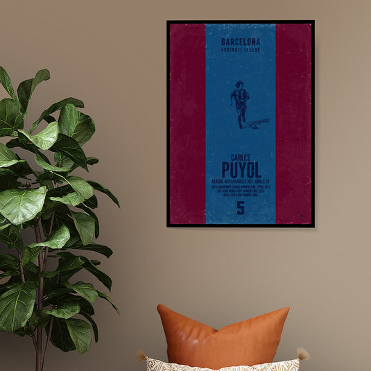 Carles Puyol Poster (Vertical Band)