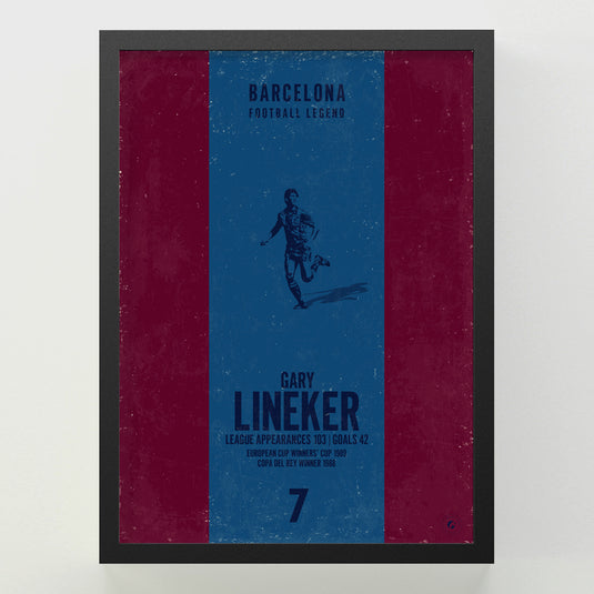 Gary Lineker Poster - Barcelona